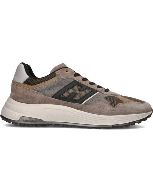 Hogan Mesh Combi Runner Sneakers in Gray für Herren
