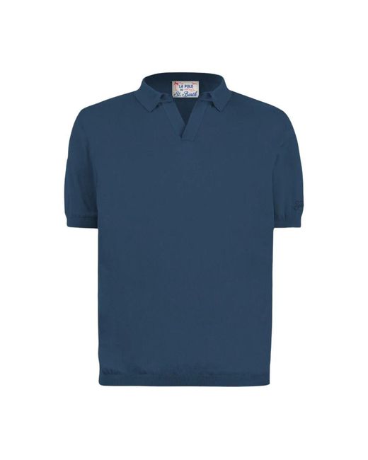 Mc2 Saint Barth Blue Polo Shirts for men