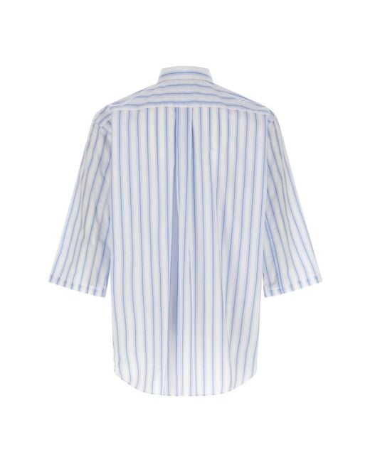 Comme des Garçons Blue Short Sleeve Shirts for men