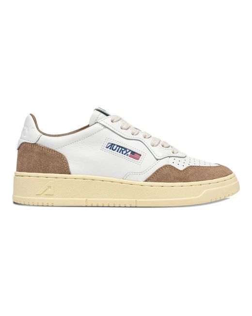 Autry White Medalist Low Sneakers