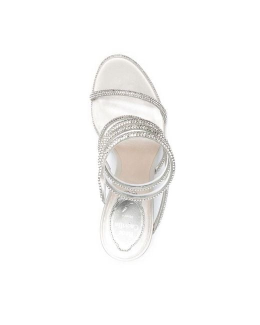 High Heel Sandals di Rene Caovilla in White