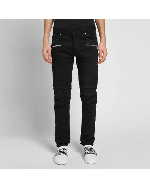 Balmain Jeans mit verwaschenem effekt in schwarz in Black für Herren
