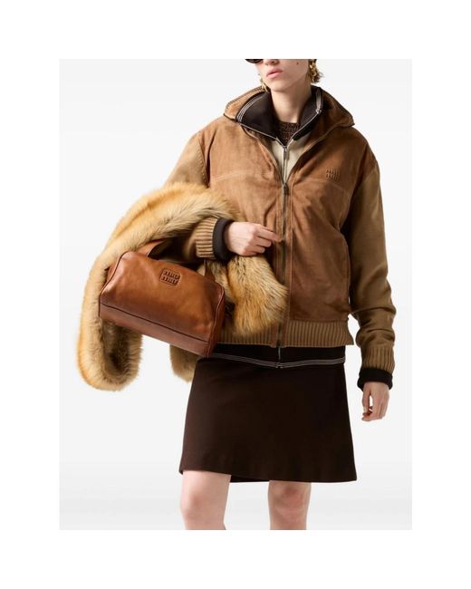 Miu Miu Brown Short Skirts
