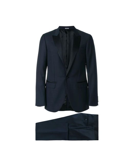 Lanvin Blue Single Breasted Suits for men