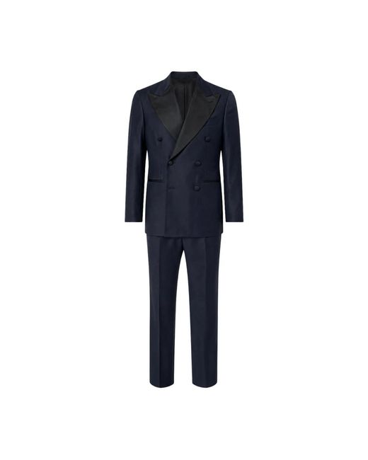 Franzese Collection Blue Double Breasted Suits for men