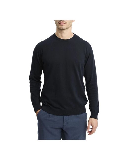 Daniele Fiesoli Black Round-Neck Knitwear for men