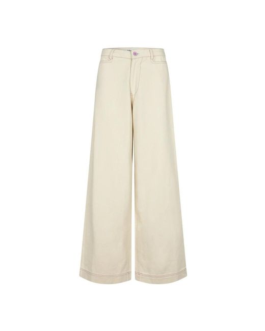 Lolly's Laundry Natural Wide Trousers
