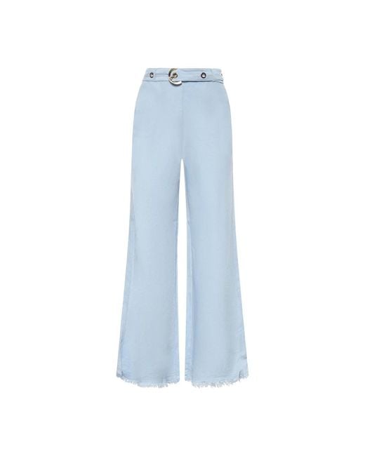 Pinko Blue Wide Trousers