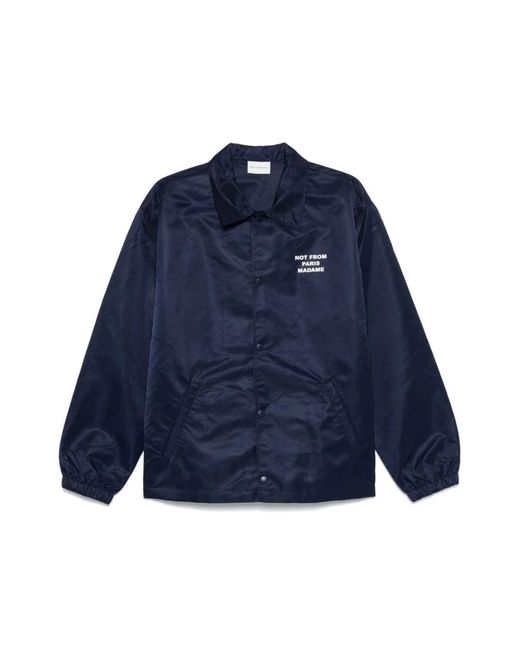 Drole de Monsieur Blaue wasserabweisende weste mit druckknopfverschluss in Blue für Herren