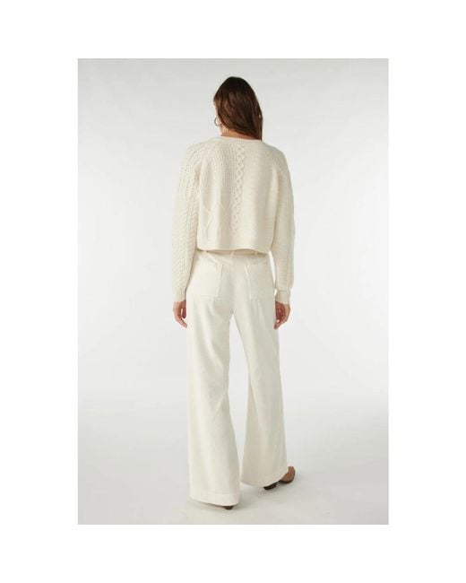 Ba&sh Natural Wide Trousers