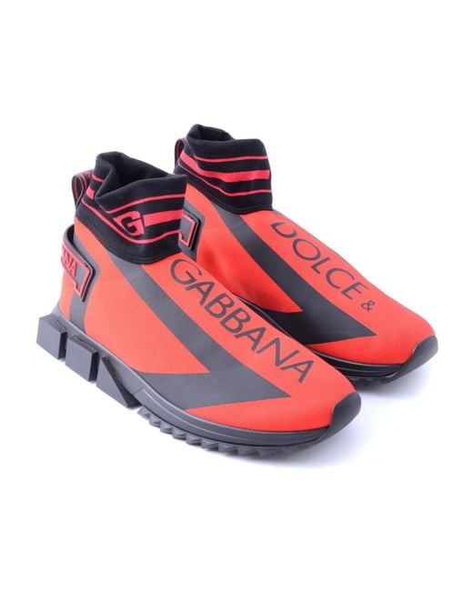 Dolce & Gabbana Red Sneakers for men