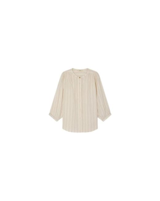 Sessun Overhemden ,Wit ,Katoen A View Chemisier Blouse in het Natural