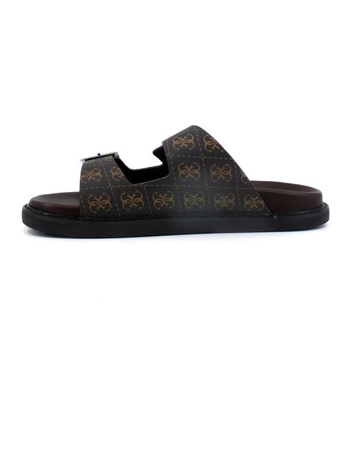 Sliders di Guess in Black da Uomo