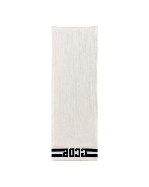 Gcds White Winter Scarves