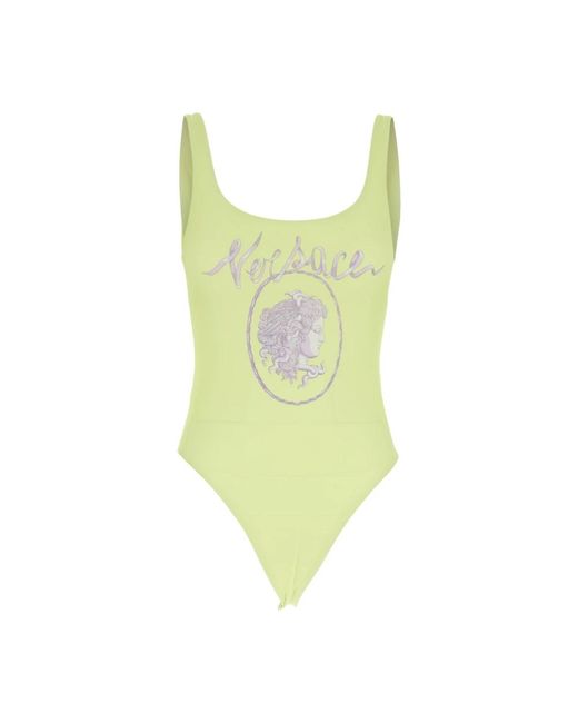 One-Piece Versace en coloris Yellow