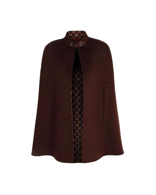 Gucci Bruine Jas Met Open Mouw in het Brown