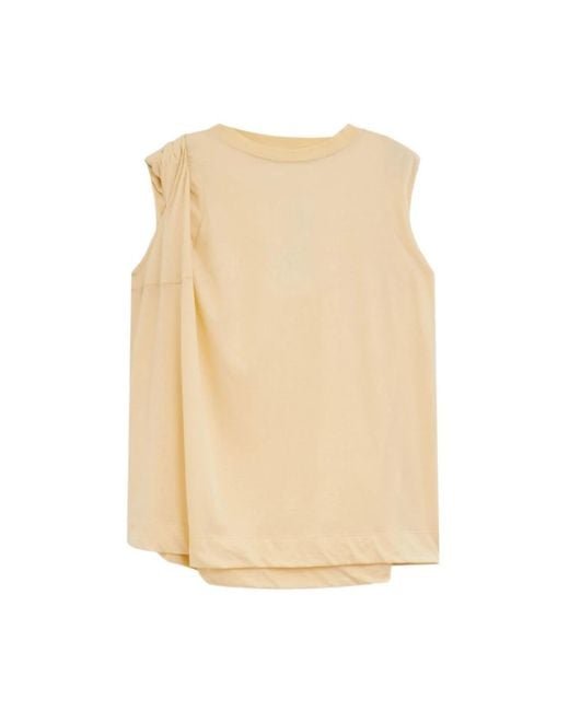 Dries Van Noten Natural Sleeveless Tops