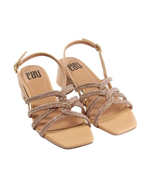 Bibi Lou Brown High Heel Sandals