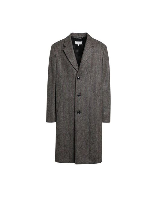 Maison Margiela Single-Breasted Coats in het Gray voor heren