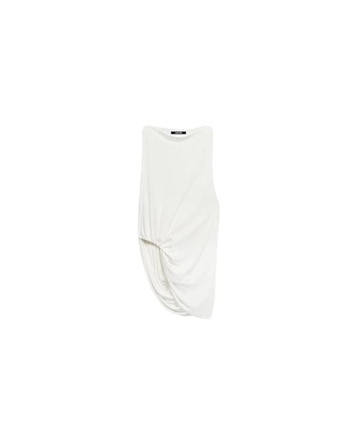 Jacquemus Peplo Top in het White