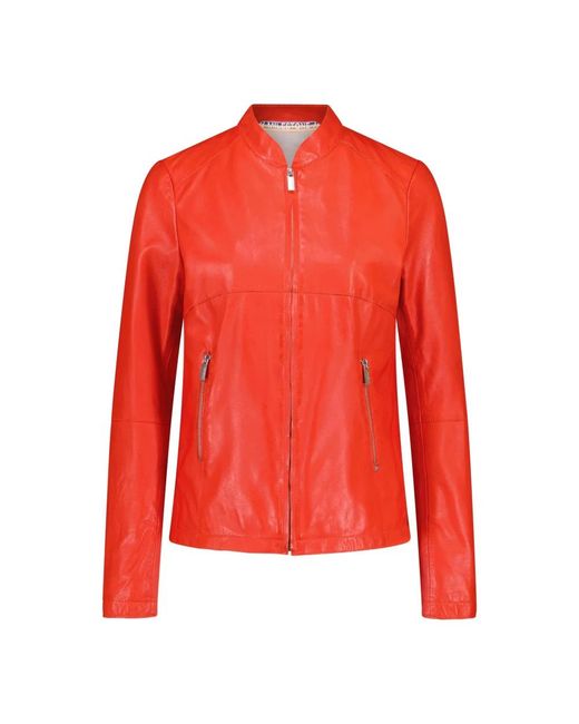 Milestone Red Leather Jackets