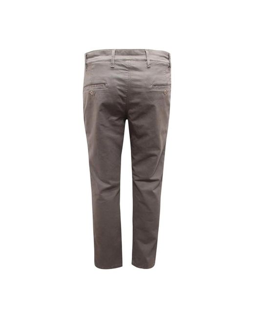 Brooksfield Broeken ,Grijs ,Katoen Slim Fit Broek in het Gray voor heren