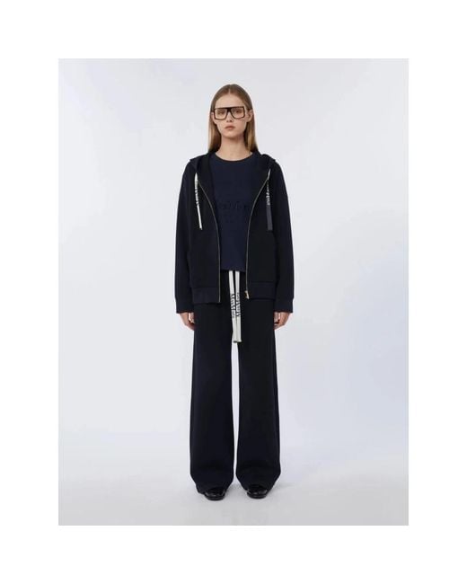 Max Mara Black Zip-Throughs