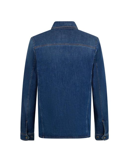 Moorer Denim Overhemd in het Blue voor heren