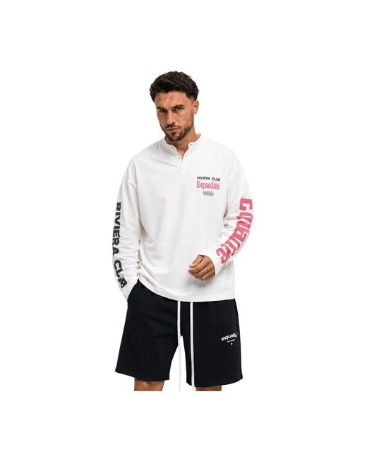Equalite Tops ,Wit ,Riviera Longsleeve in het White voor heren