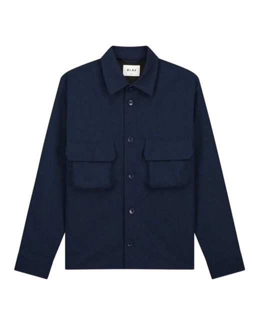 Olaf Hussein Blue Light Jackets for men