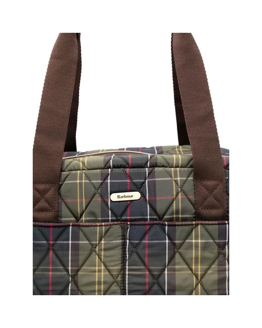 Barbour Brown Wetherham Gesteppte Weekender-Tasche