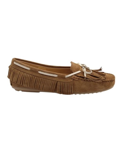 Babouche Brown Pierce Mokassin
