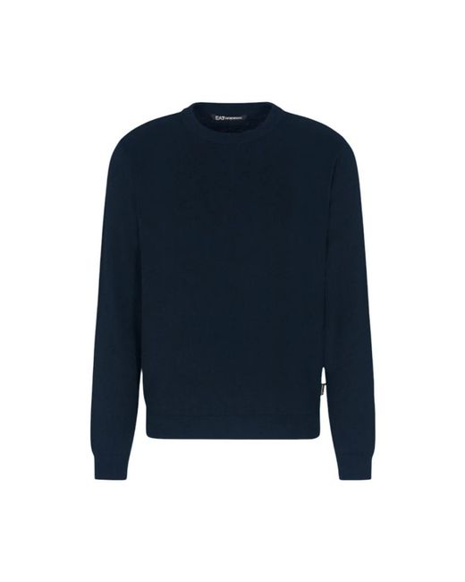 EA7 Gebreide Pullover in het Blue voor heren