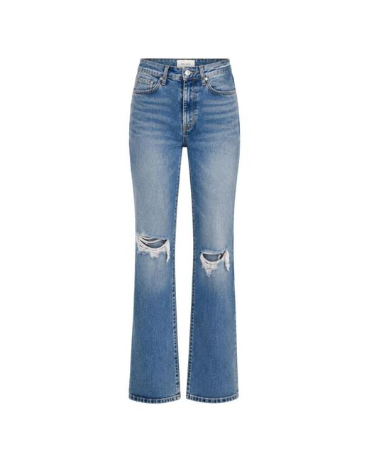 FRAME Blue Straight Fit Jeans
