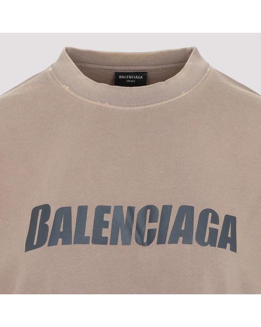 Balenciaga Natural Grünes noos t-shirt bekleidung