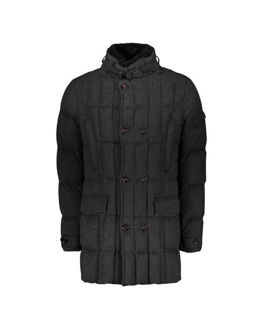 Moorer Black Double-Breasted Coats for men