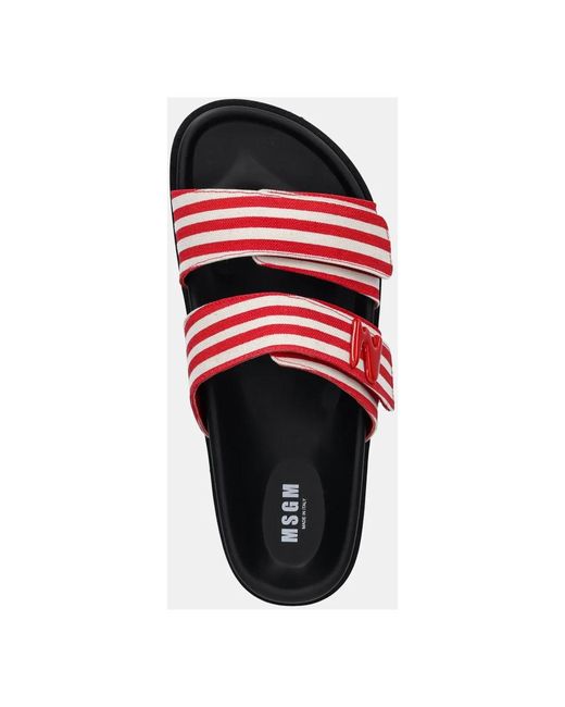 MSGM Sliders in het Red