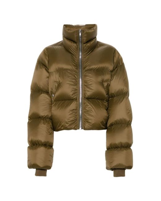 Rick Owens Green Winter Jackets