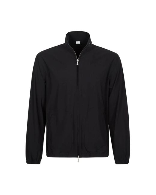 Eleventy Jassen ,Zwart ,Giubbino Full Zip in het Black voor heren