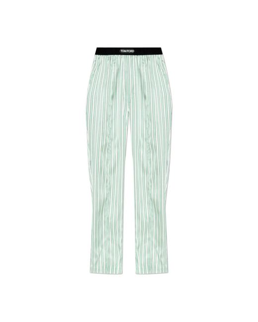 Tom Ford Zijden Pyjamabroek in het Green voor heren