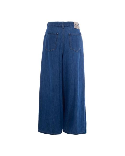 Max Mara Blue Wide Jeans