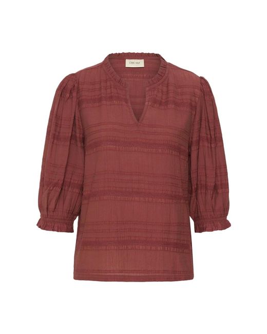 Cream Blouses in het Red