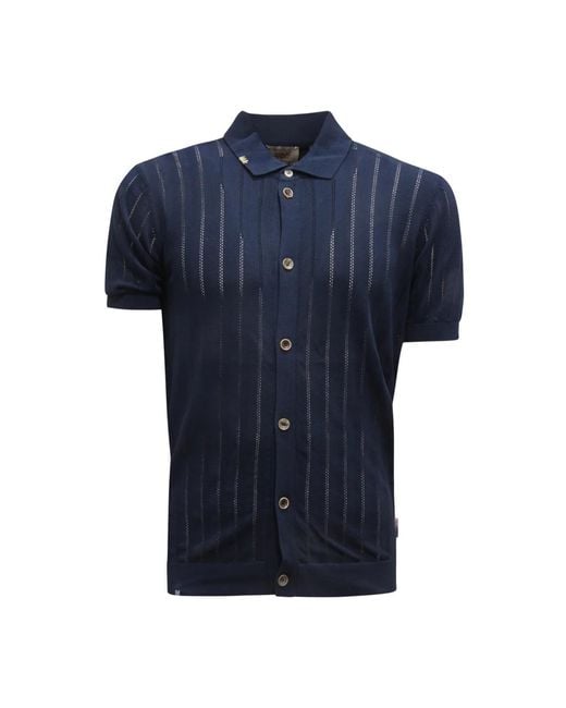 Bob Blue Short Sleeve Shirts for men