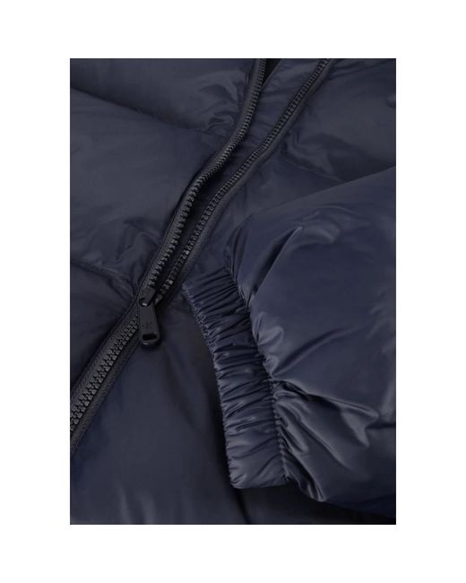 Calvin Klein Jassen ,Blauw ,Wol Essential Midweight Lange Puffer Jas in het Blue