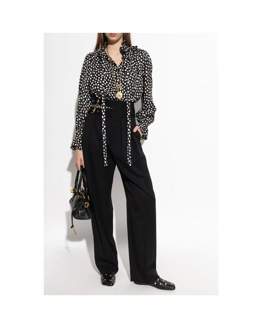 Chloé Black Wide Trousers