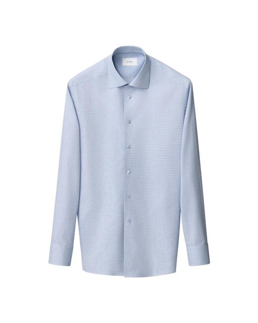 Eton of Sweden Blue Formal Shirts for men