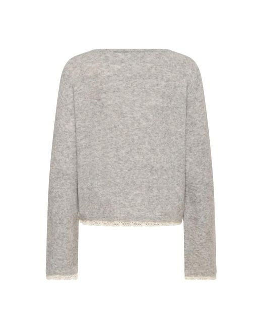 Karen By Simonsen Truien & Vesten ,Grijs ,Kbsally Cardigan in het Gray