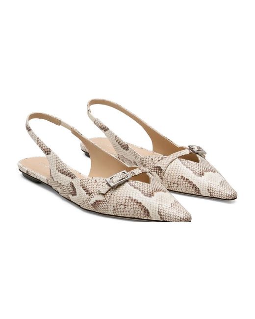 Stuart Weitzman Natural Ballerinas
