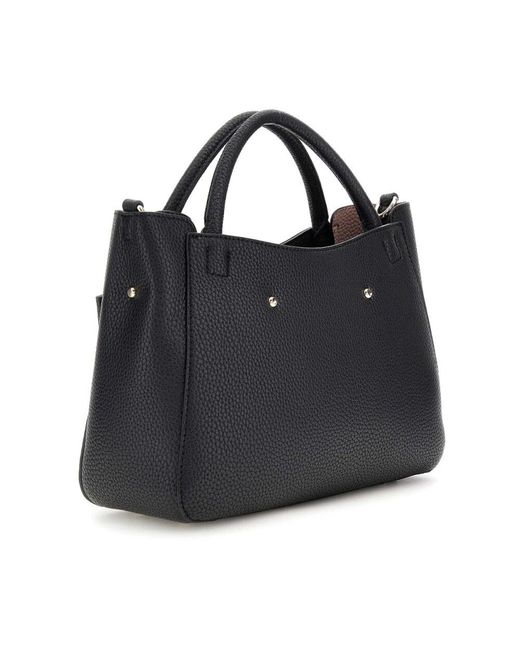 Guess Black Schwarze bucket tasche brenton stil