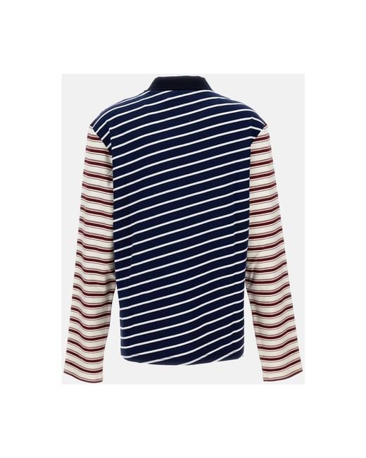 Wales Bonner Blue V-Neck Knitwear